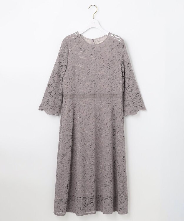 ANY SIS 【洗える】総レース ワンピース ピンク