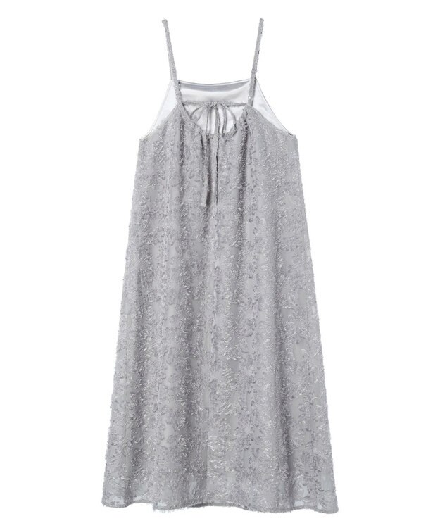 earth music&ecology フラワージャガードキャミワンピース Gray