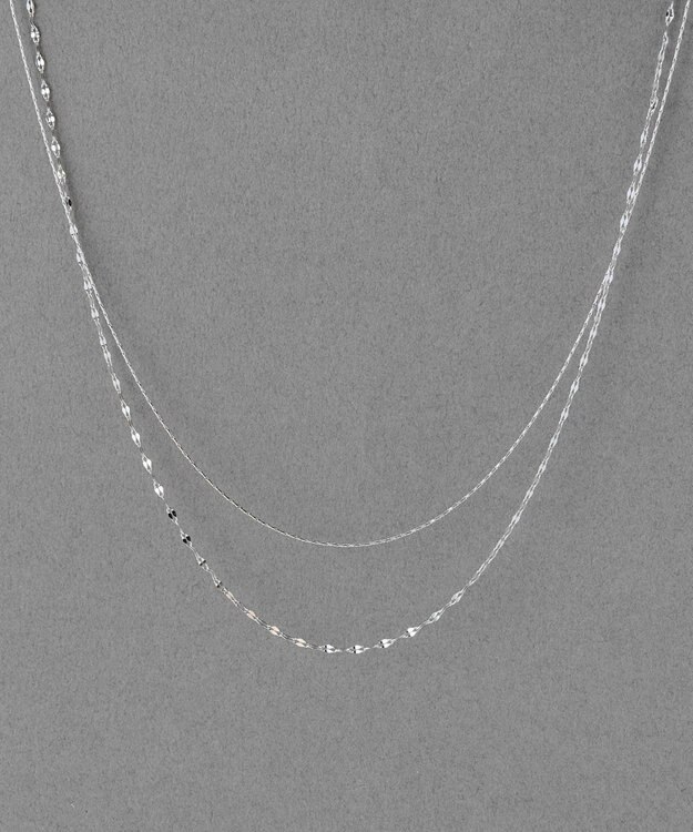 Phoebe 【金属アレルギー対応】ダブルチェーンネックレス　シルバー/サージカルステンレス シルバー