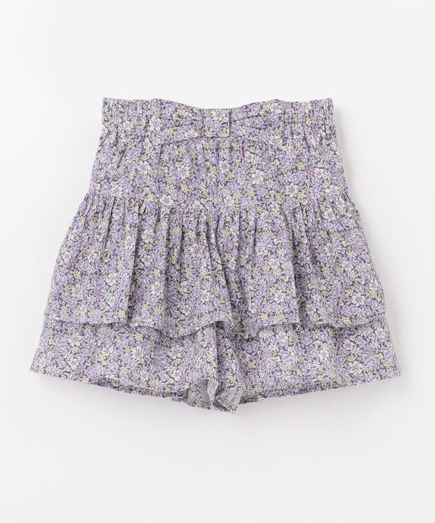 ANY KIDS 柄キュロット パープル花柄