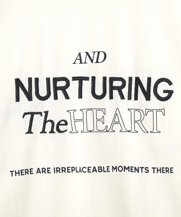 AMERICAN HOLIC NURTURING 刺繍ロゴロンT Ivory