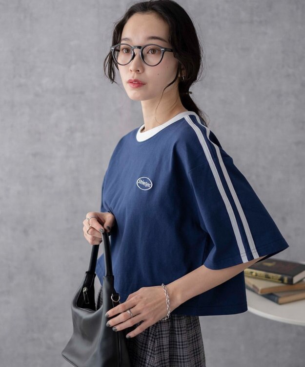 WEGO ライングラフィックショートT ネイビー