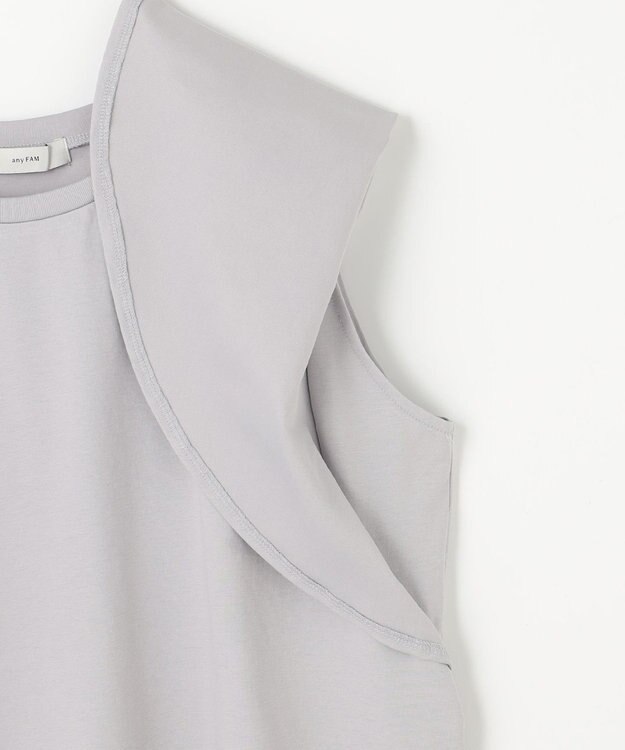 ANY L 【洗濯機可/接触冷感/UVケア】ソロナフリルスリーブプルオーバー グレー