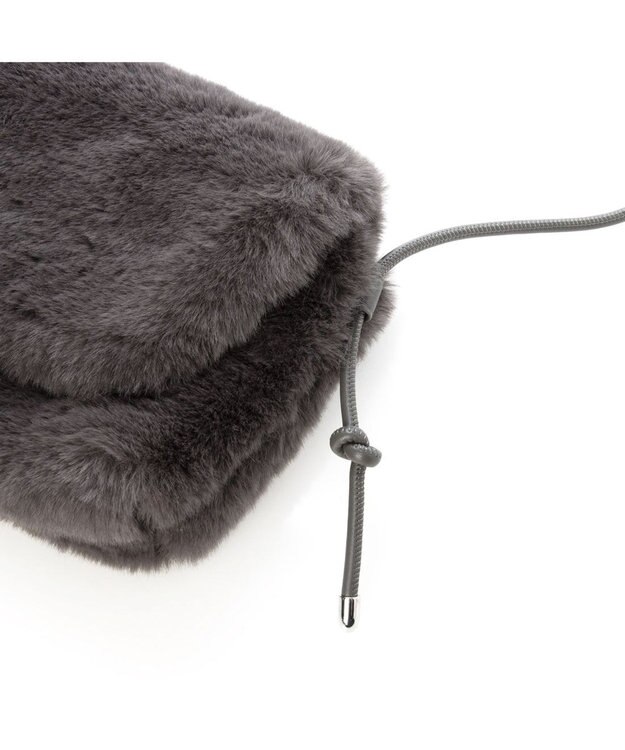 UNBILLION カシュカシュ cachecache / エコファーシンプルフラップショルダー GY