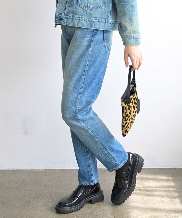 caqu modern tapered 腰回りユッタリ テーパードシルエットデニム 3years