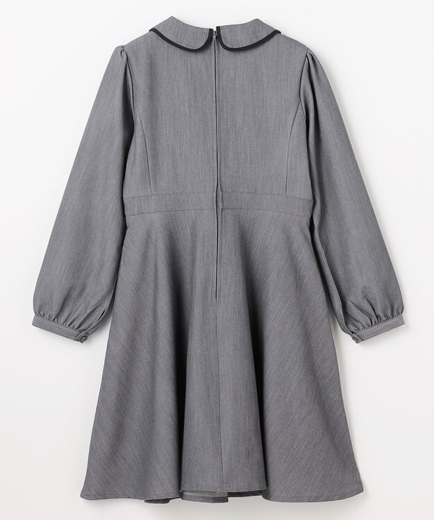 組曲 KIDS 【150-170㎝】 クラシカルグレーワンピース グレー
