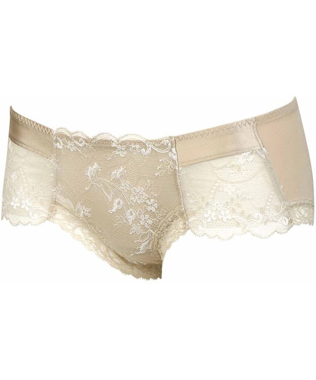 WACOAL ボーイレングス ショーツ BXC408とペア はきこみ丈あさめ レディース PXC608 /ワコール ベージュ