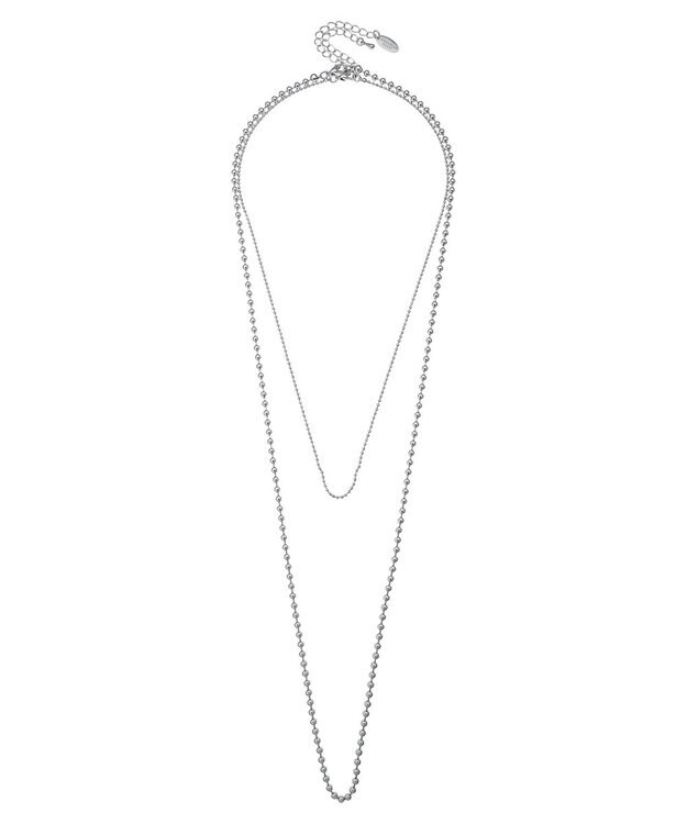 AMERICAN HOLIC ボールチェーンコンビ２ＳＥＴネックレス Silver