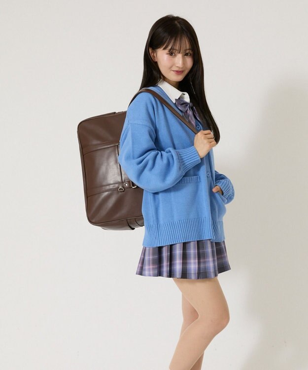 WEGO 【SCHOOLITEM】PUスクールバッグ ブラウン