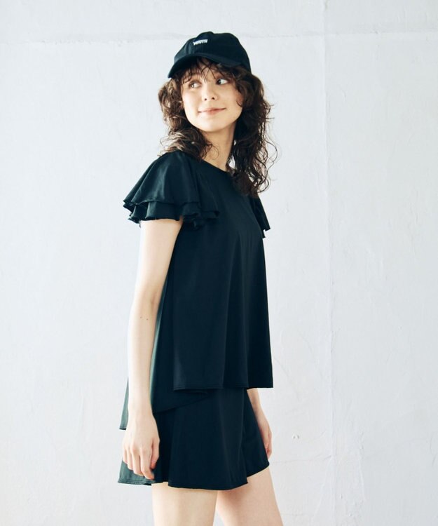 San-ai Resort（三愛水着楽園） 【VERYコラボ商品】　カップ付きトップス単品　M　【Reir（レイール）】 ブラック