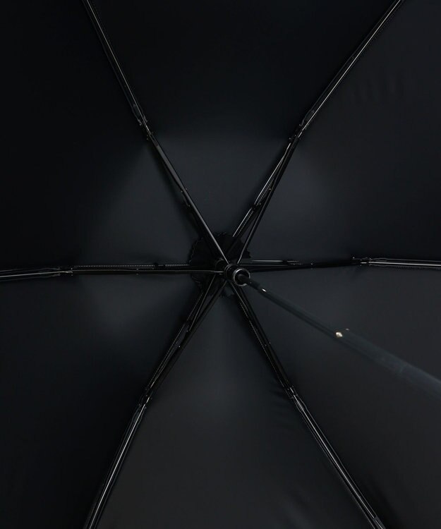 AURORA NINA RICCI （ニナリッチ)  幾何レース風 刺しゅう晴雨兼用パラソル（クイックオープン折り畳み・ミニ傘） シルバーグレー