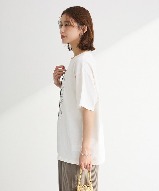 Green Parks ・ＤＯＵＢＬＥ　ＦＬＡＧＳ　フォトプリントＴＥＥ Off White