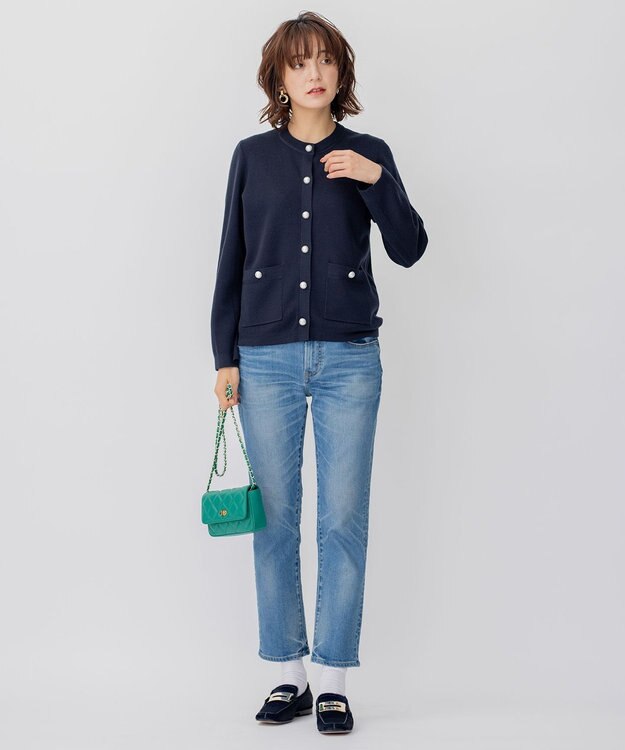 23区 キルティング 2WAYミニ バッグ ダークグリーン系