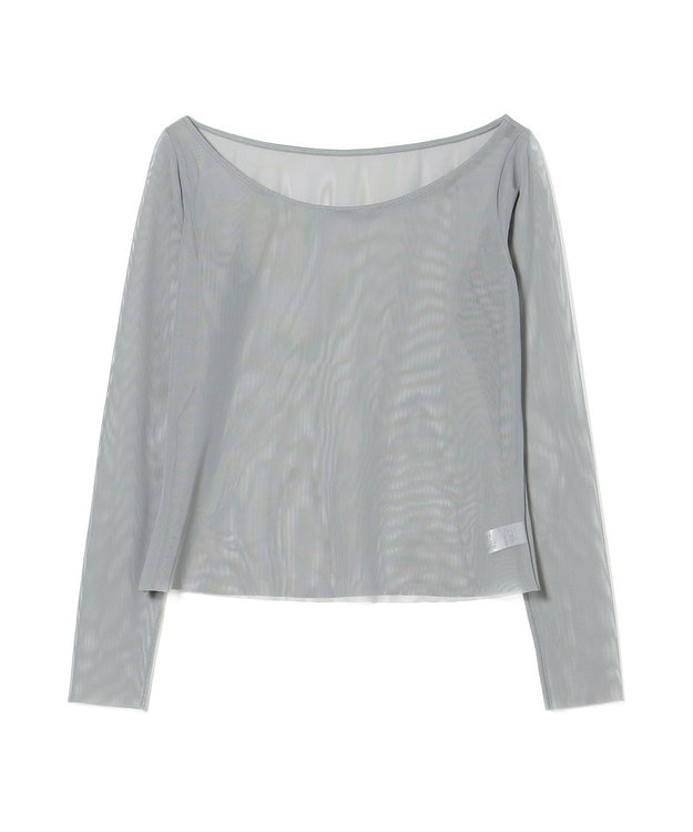 Chacott チュールトップ アッシュグレー