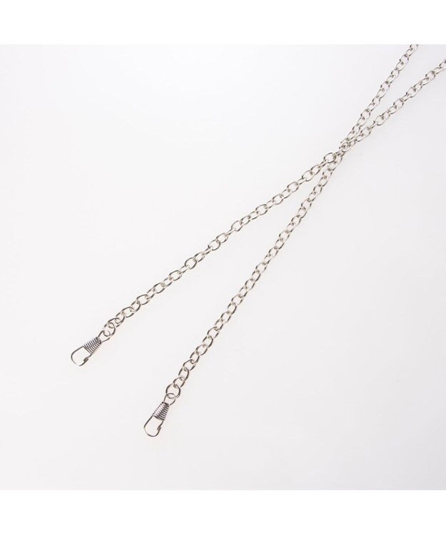 UNBILLION カシュカシュ cachecache / チェーンショルダー付きクラッチバッグ シルバー