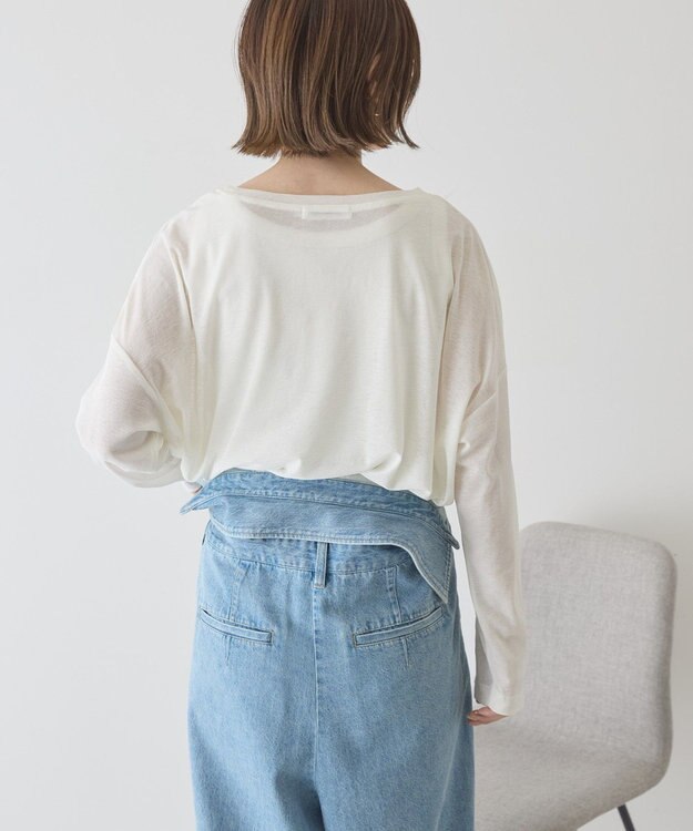 AMERICAN HOLIC シアーカラープルオーバー Off White