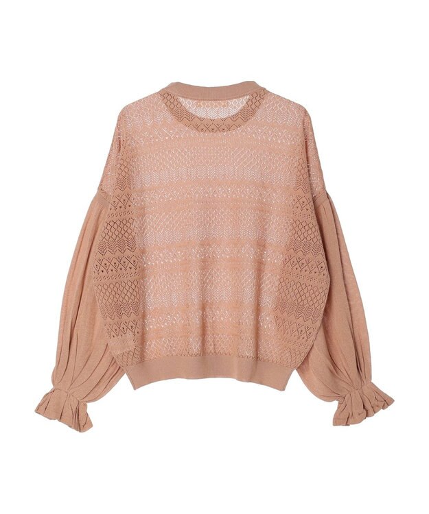 Green Parks ・ｆｕｒｒｙ　ｒａｔｅ　シアー×ギャザープルオーバー Pink