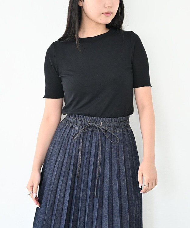 HAAG CREW NECK SHIRTS クルーネックシャツ ブラック