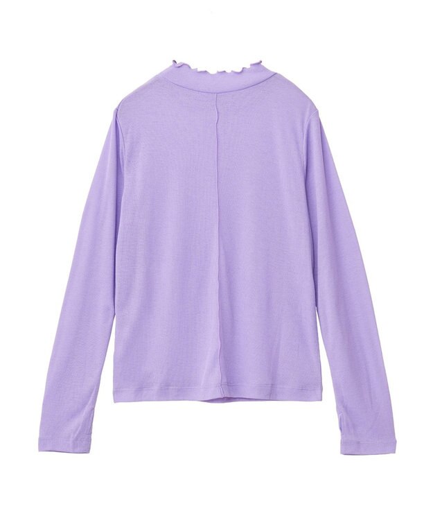 earth music&ecology シアーリブプルオーバー Lavender