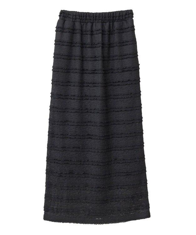 Green Parks ・ＳＵＧＡＲ　ＳＰＯＯＮ　レースフリルナロースカート Black