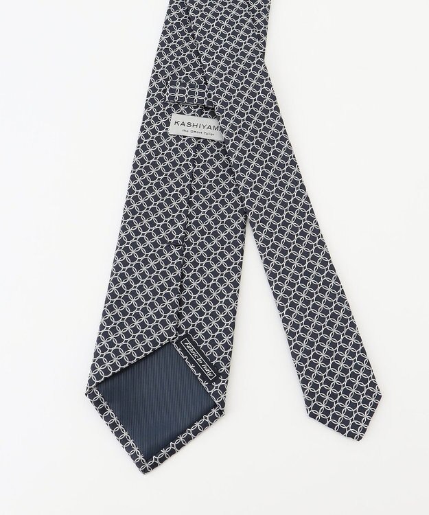 KASHIYAMA KASHIYAMAオリジナル【JAPAN MADE】サークルネクタイ ネイビー
