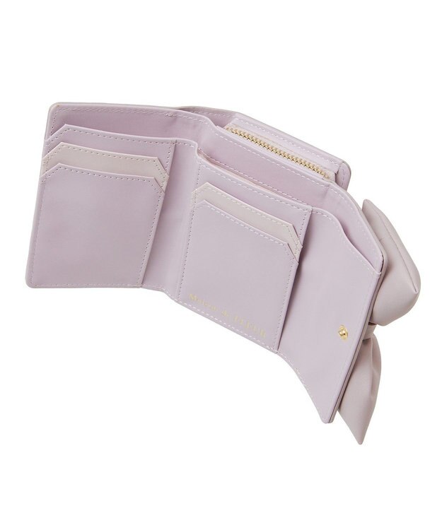 Maison de FLEUR EC限定ボリュームリボンウォレット Lavender
