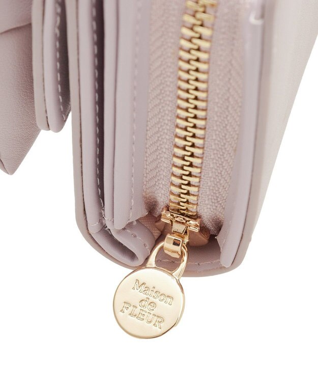 Maison de FLEUR EC限定ボリュームリボンウォレット Lavender
