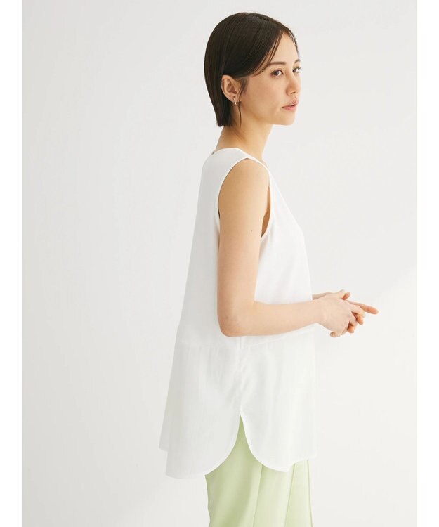 Green Parks ノースリーブドッキングホワイトインナー White