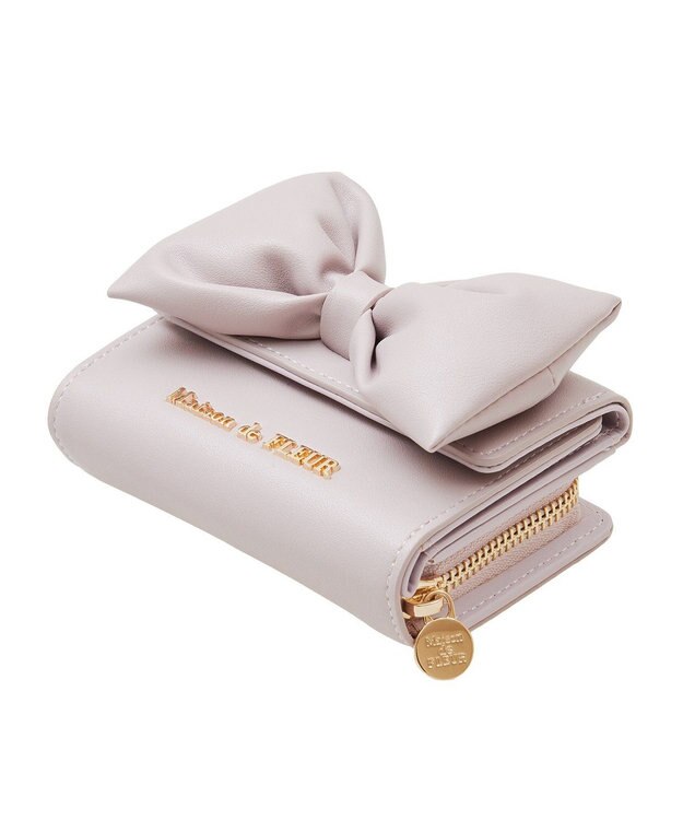 Maison de FLEUR EC限定ボリュームリボンウォレット Lavender