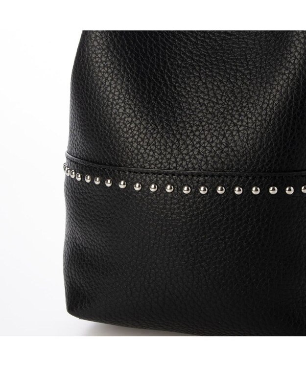 UNBILLION カシュカシュ cachecache / スタッズ付きドロストトート ブラック