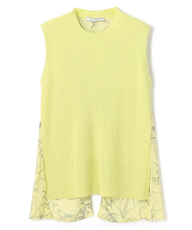 BEIGE， 【S-size】GINGKO / ドッキングニット Lime