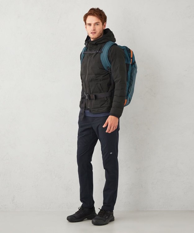 JOSEPH ABBOUD MOUNTAIN 【UNISEX】リバーシブルストレッチ ダウンパーカー ネイビー系