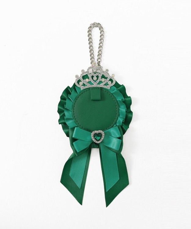 WEGO ティアラリボンロゼットキーホルダー グリーン