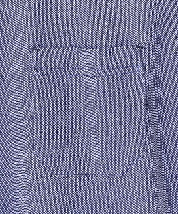 JOSEPH ABBOUD クールビズ【WEB限定・速乾】シャンブレー ポロシャツ ブルー系