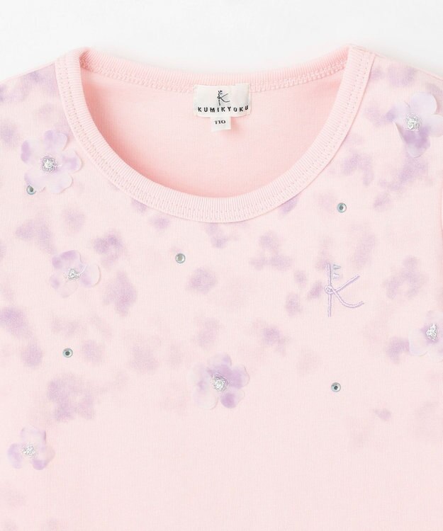 組曲 KIDS 【110-140㎝】ミスティフラワー Tシャツ ピンク