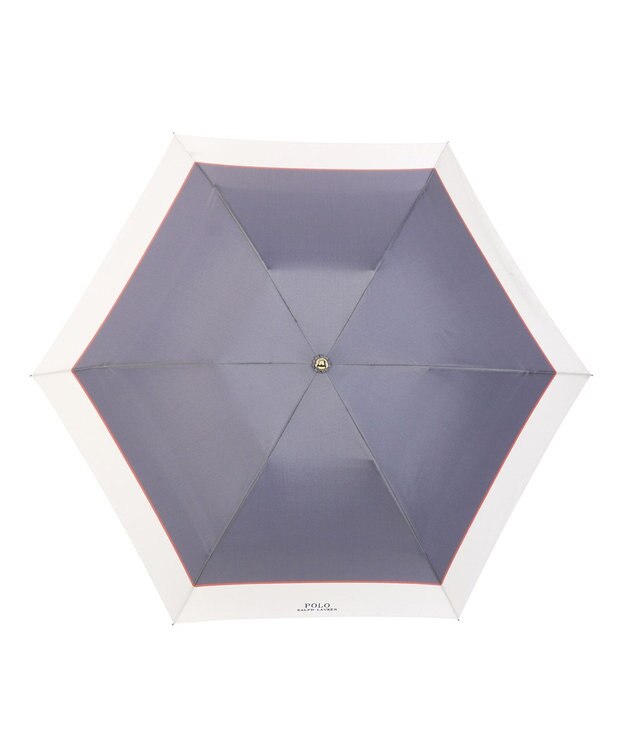 MOONBAT POLO RALPH LAUREN(ポロ ラルフローレン) 折りたたみ傘 ロゴ刺繍 バイカラー ネイビーブルー