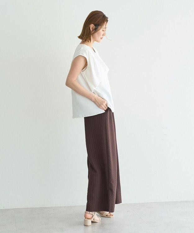 YECCA VECCA ドレープブラウス Off White