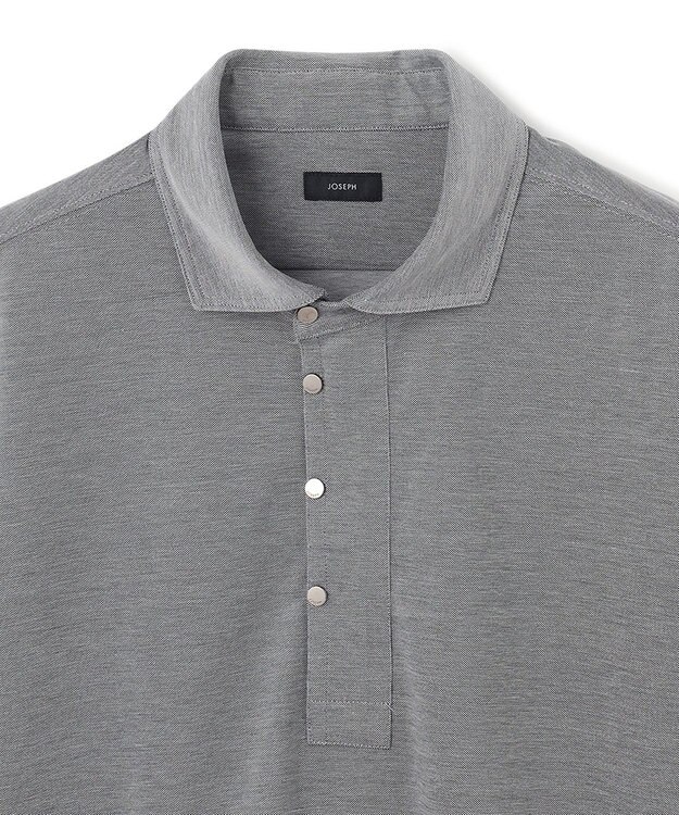 JOSEPH HOMME 【接触冷感】アイスコットンカノコ　ポロ ライトグレー系