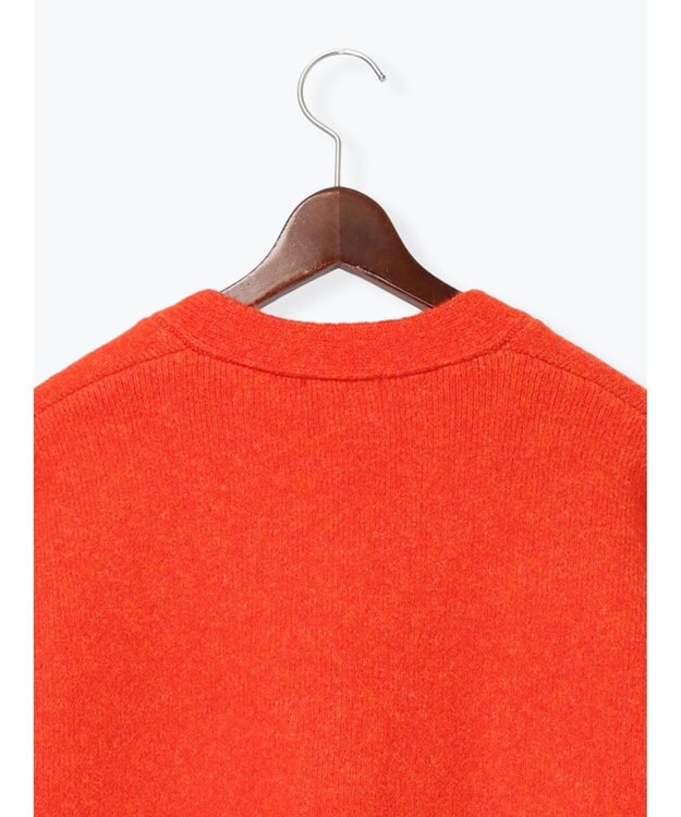 Te chichi 起毛ミドルVネックカーディガン オレンジ