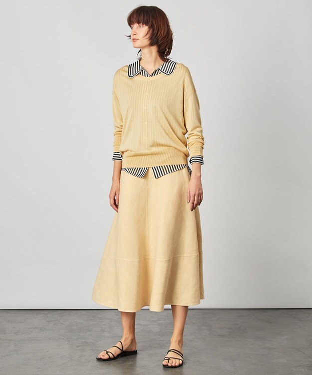 BEIGE， LAGORD / Uネックニット Cream