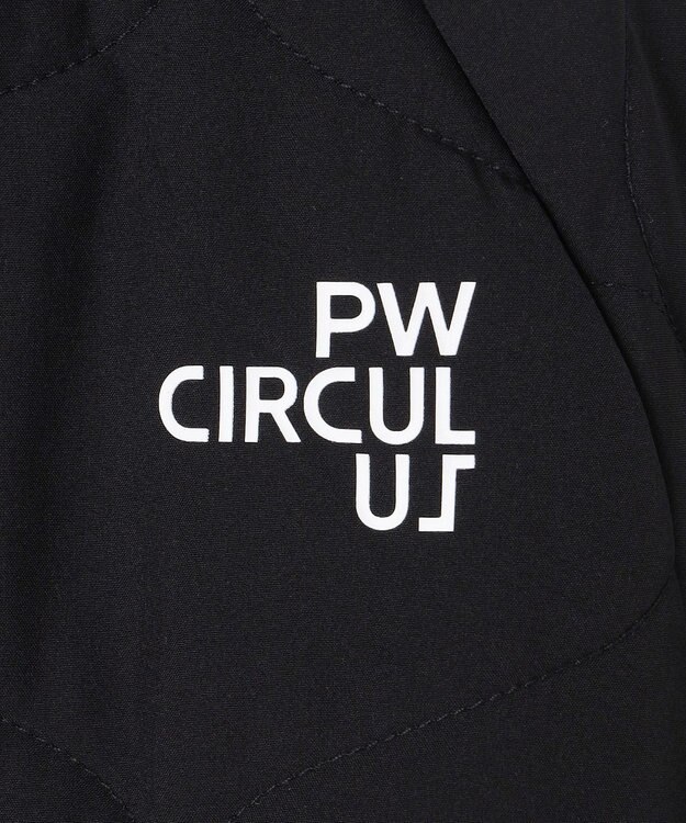 PW CIRCULUS 【3層レイヤー構造ボンディング×中綿キルティング】【MEN】中綿プルオーバー ゴルフ ブラック系