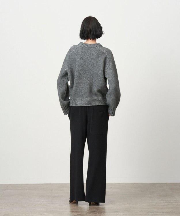 ATON YAK WOOL | モックネックセーター GRAY