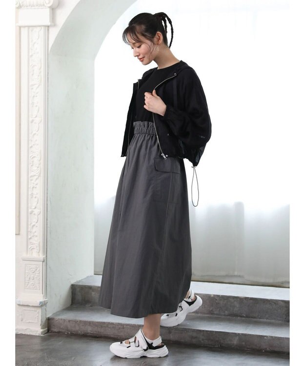 Green Parks ・ＥＬＥＮＣＡＲＥ　ＤＵＥ　シアーマウンテンパーカー Black