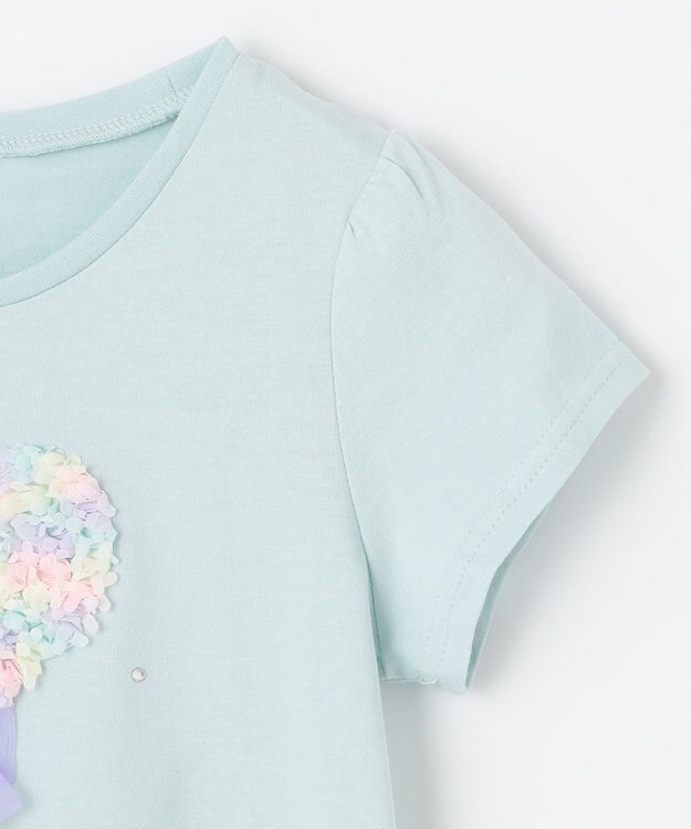 ANY KIDS モシャモシャモチーフ Ｔシャツ エメラルドグリーン×ハート