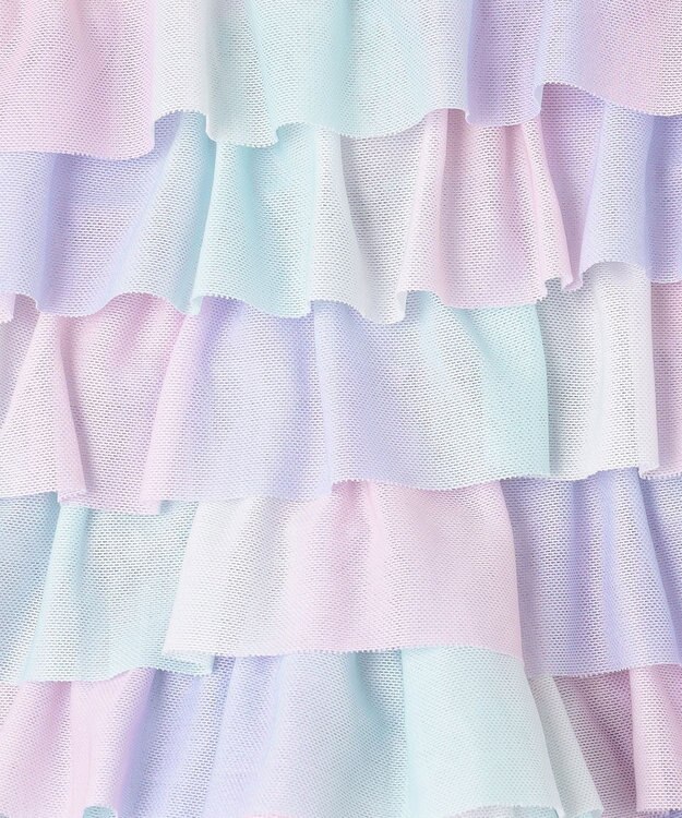 ANY KIDS フリル 天竺 ショート パンツ レインボー