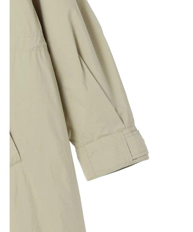 earth music&ecology テックフードロングコート Light Khaki