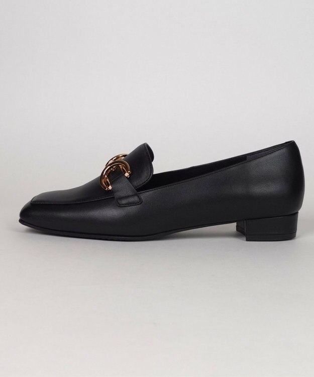 Dominic3 ダブルリング レザーローファー ブラック