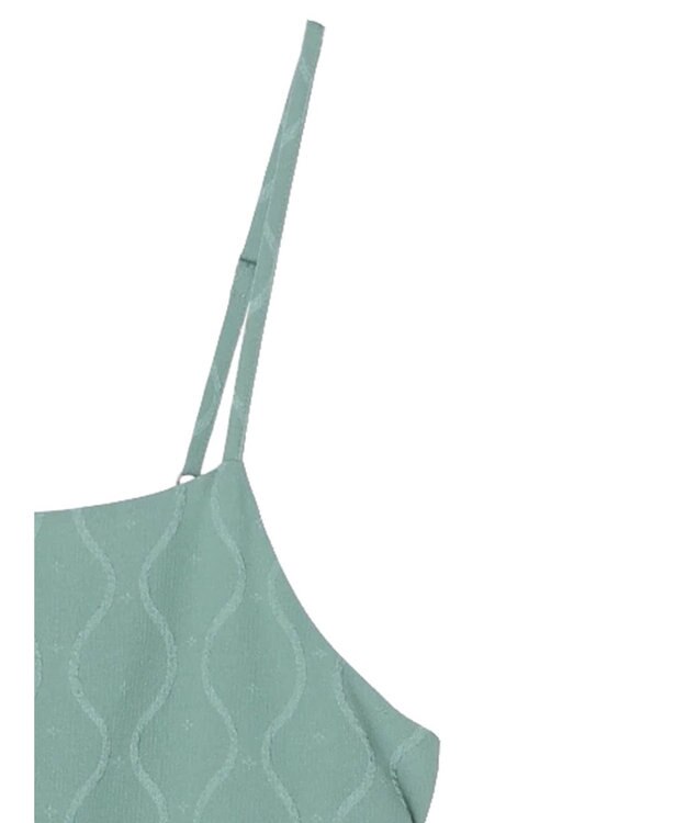 Green Parks ・ＥＬＥＮＣＡＲＥ　ＤＵＥ　ジャカードキャミワンピ Green