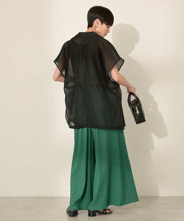 AMERICAN HOLIC シアーオーバーサイズテーラードベスト【WEB限定カラー有り】 Black