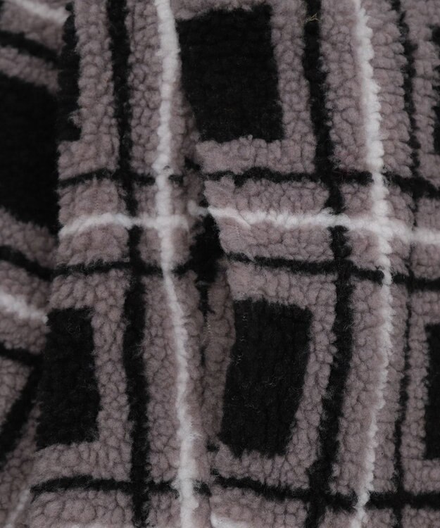 WEGO 【ユニセックス着用ITEM】ボアチェックブルゾン 柄2